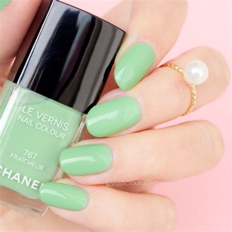 chanel fraicheur nail|Chanel Fraicheur: A Mint Green Must.